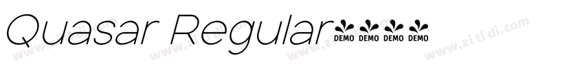 Quasar Regular字体转换
